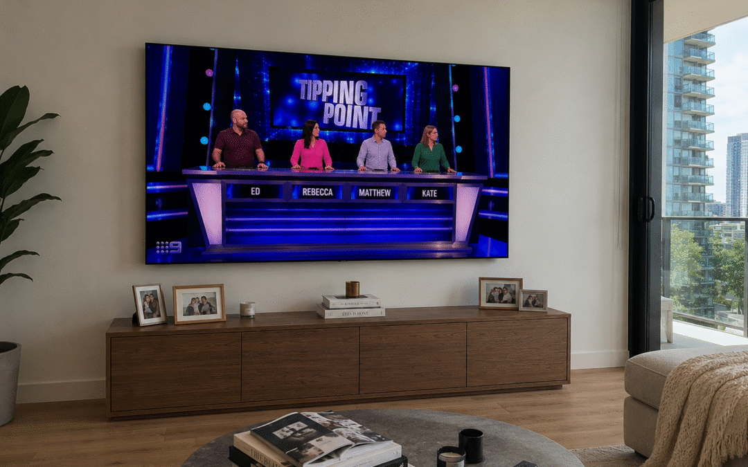 Large TV Wall Mounting in Sydney Apartment