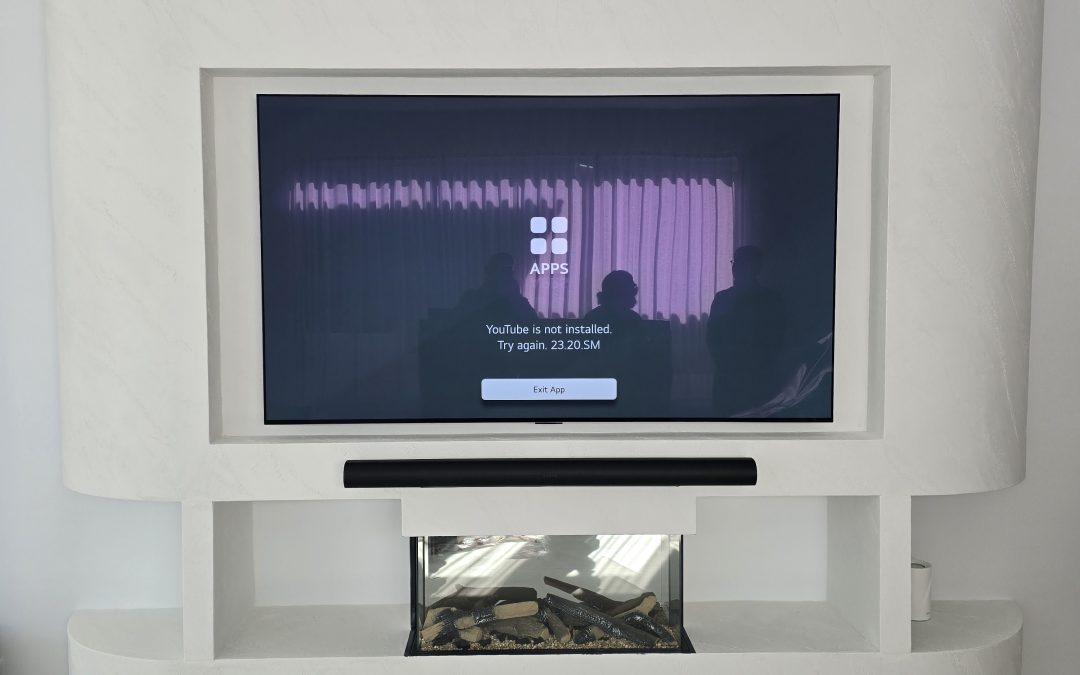77-inch LG OLED TV wall mount installation in Sydney