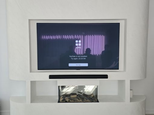 77-inch LG OLED TV wall mount installation in Sydney